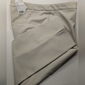 H&M Ankle Pants New Sz 14" Chinos Flat Front Pockets Slit At Leg Opening